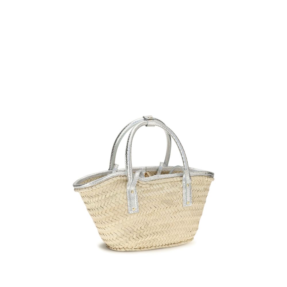 Beige Raffia Handbag Bag