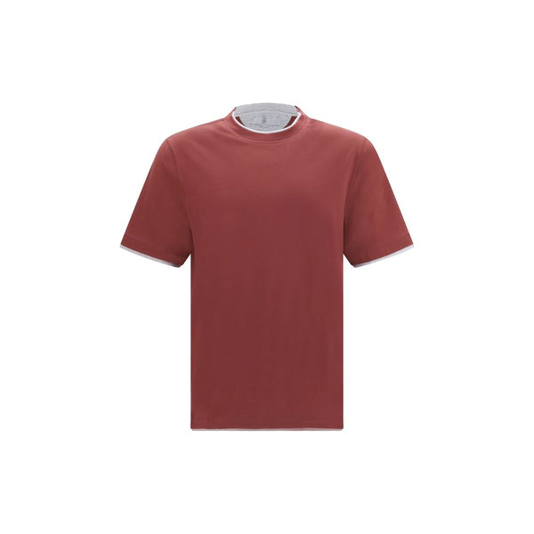 Brunello Cucinelli 100% Cotton t-shirt in red