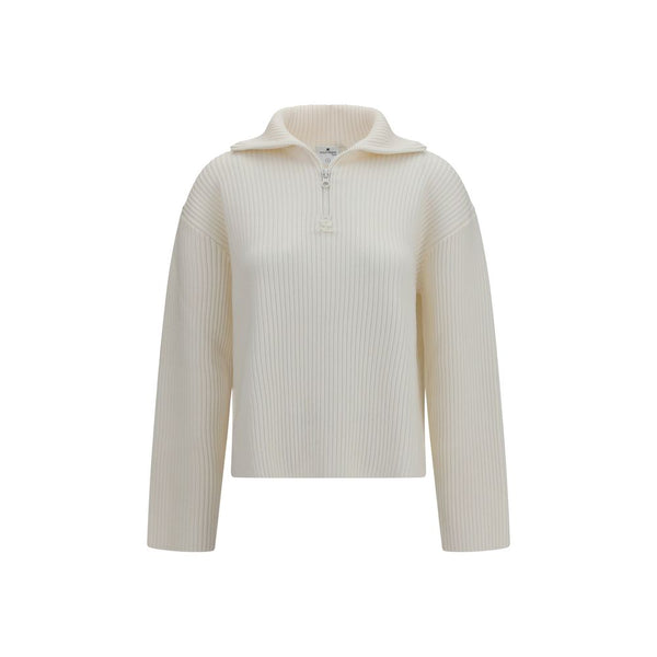 CourrèGes 100% Merino Wool Ovis Aries sweater in white