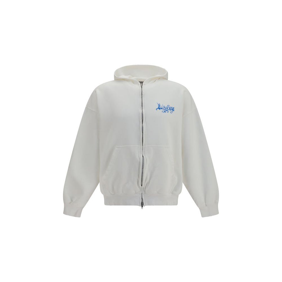 Balenciaga 100% Cotton hoodie in white