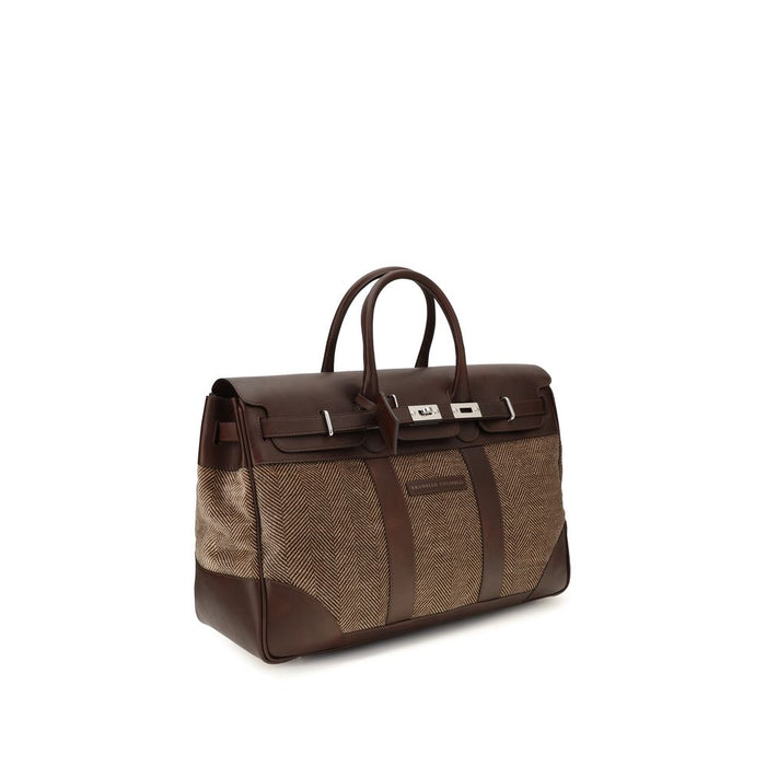 Brown Calf Leather Bos Taurus Luggage And Travel Bag