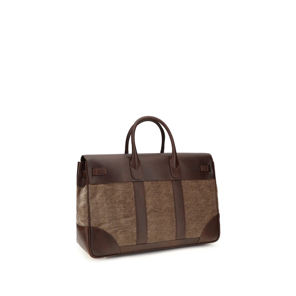 Brown Calf Leather Bos Taurus Luggage And Travel Bag