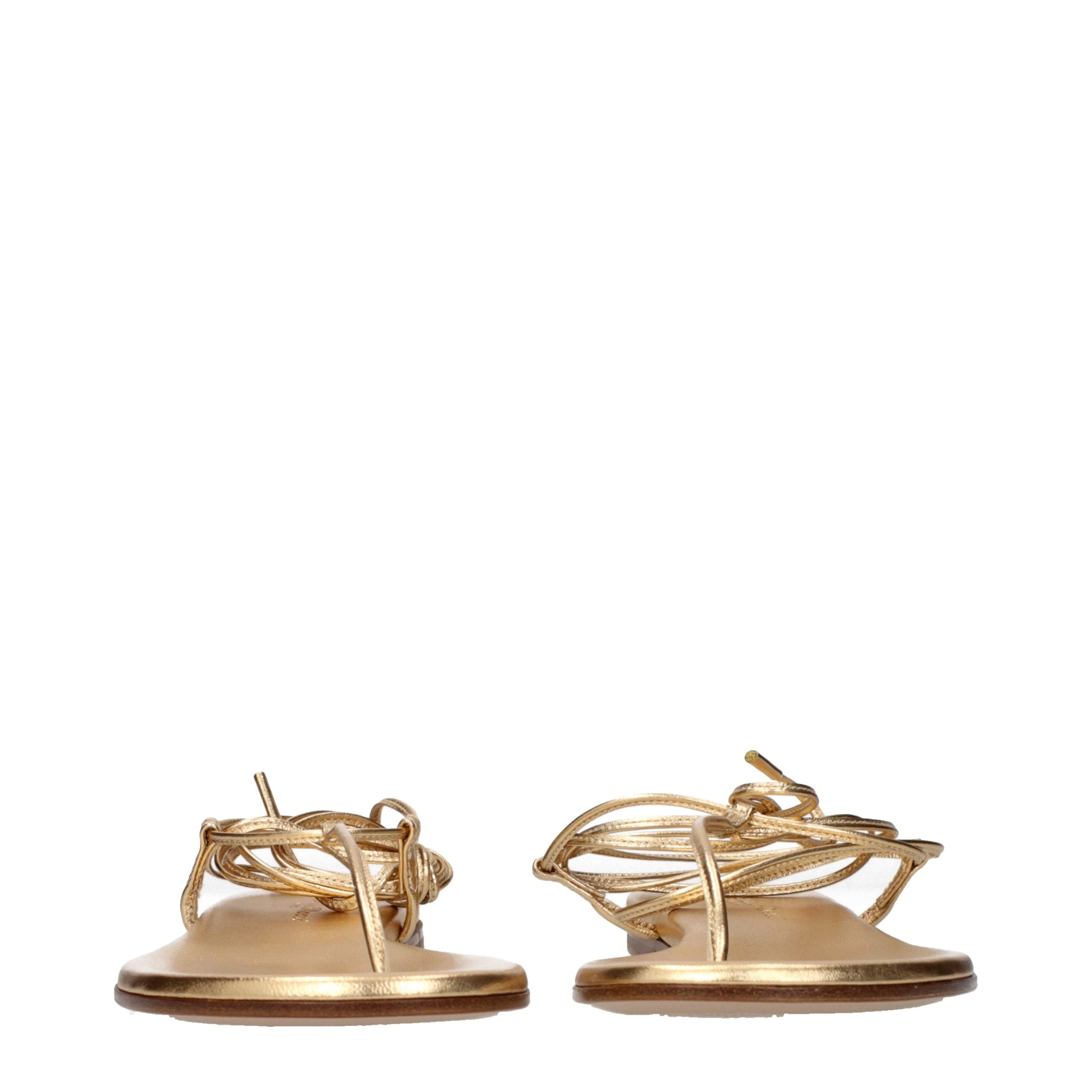 Gianvito Rossi sandal in gold — view 3