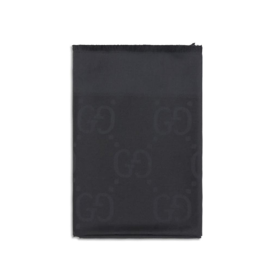 Gucci 50% Wool Ovis Aries scarf in black