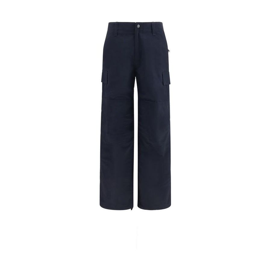 Burberry 100% Polyamide cargo pants in navy