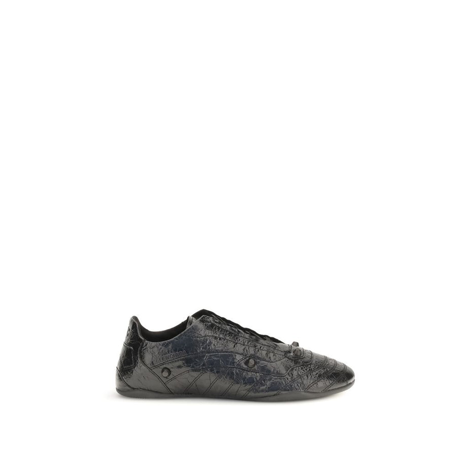 Balenciaga Upper: 100% Calf Leather Bos Taurus; Sole: 100% Rubber sneaker in black
