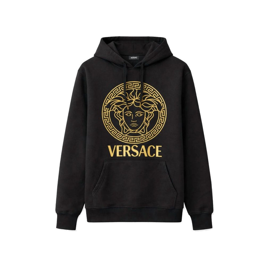 Versace 100% Cotton hoodie in black