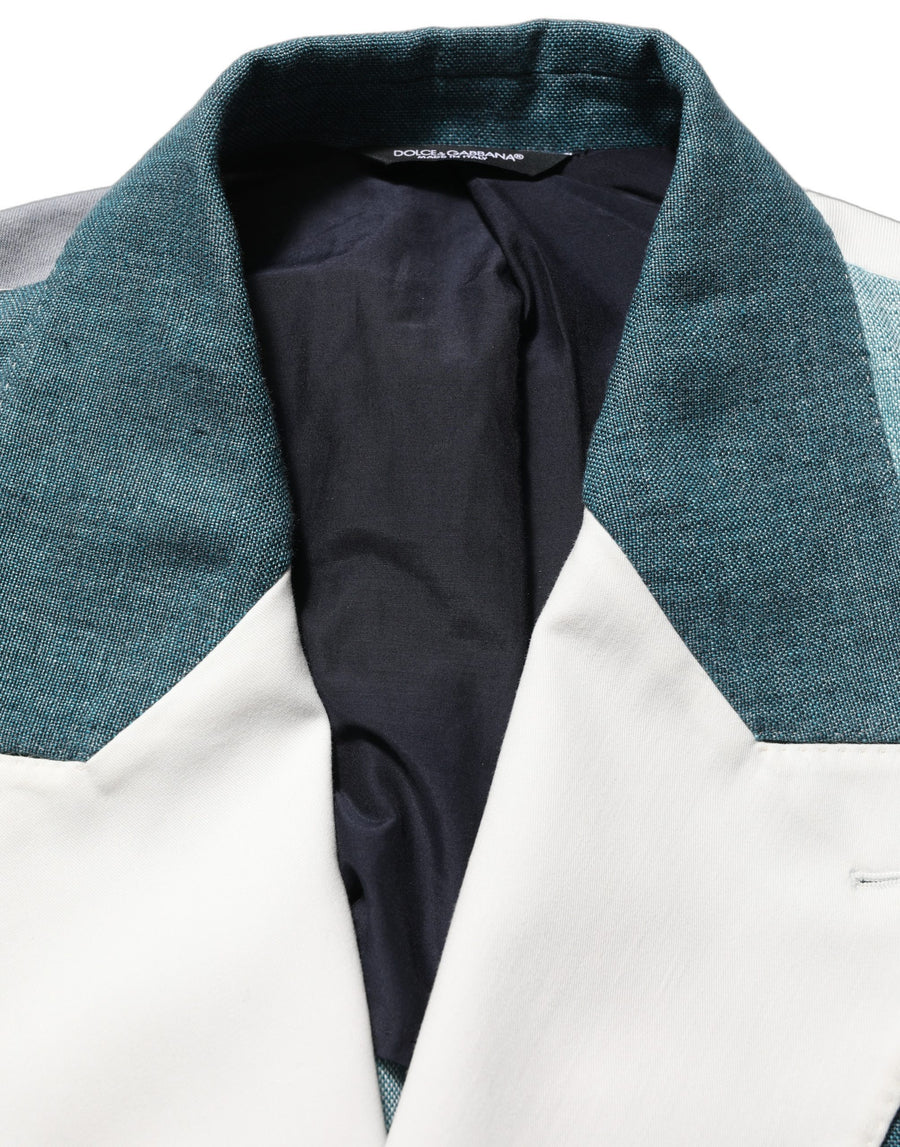 Dolce & Gabbana 64% Flax 36% Cotton; Lining: 70% Cotton 30% Silk blazer in multicolor