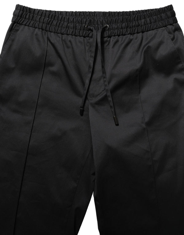 Dolce & Gabbana 100% Cotton joggers in black