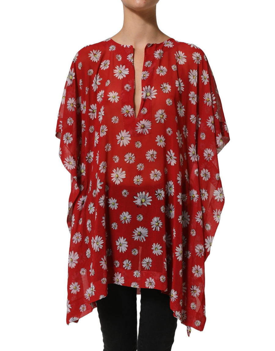 Dolce & Gabbana 100% Polyester tunic in red