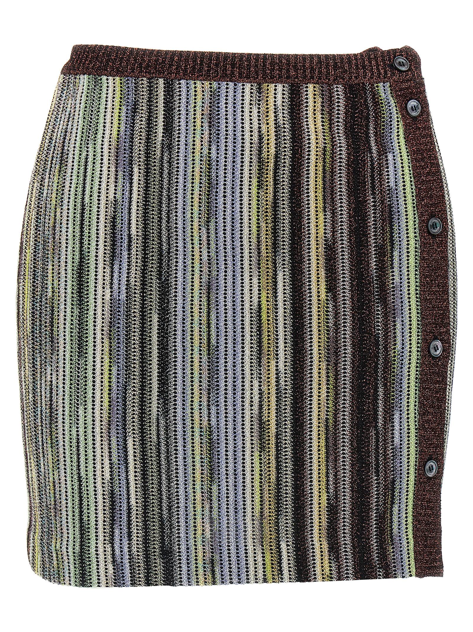 Missoni 83% viscose skirt in multicolor