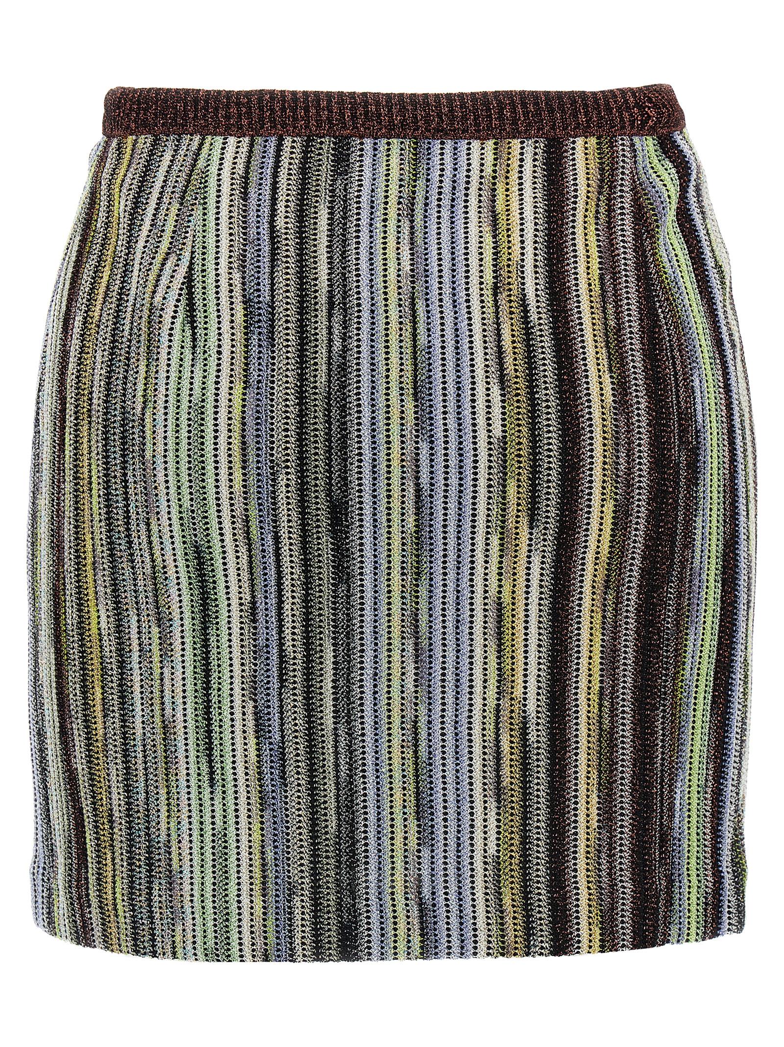 Missoni 83% viscose skirt in multicolor — view 2