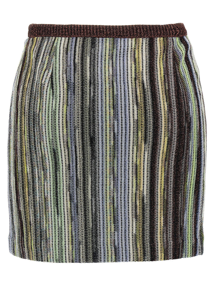 Missoni 83% viscose skirt in multicolor — view 2