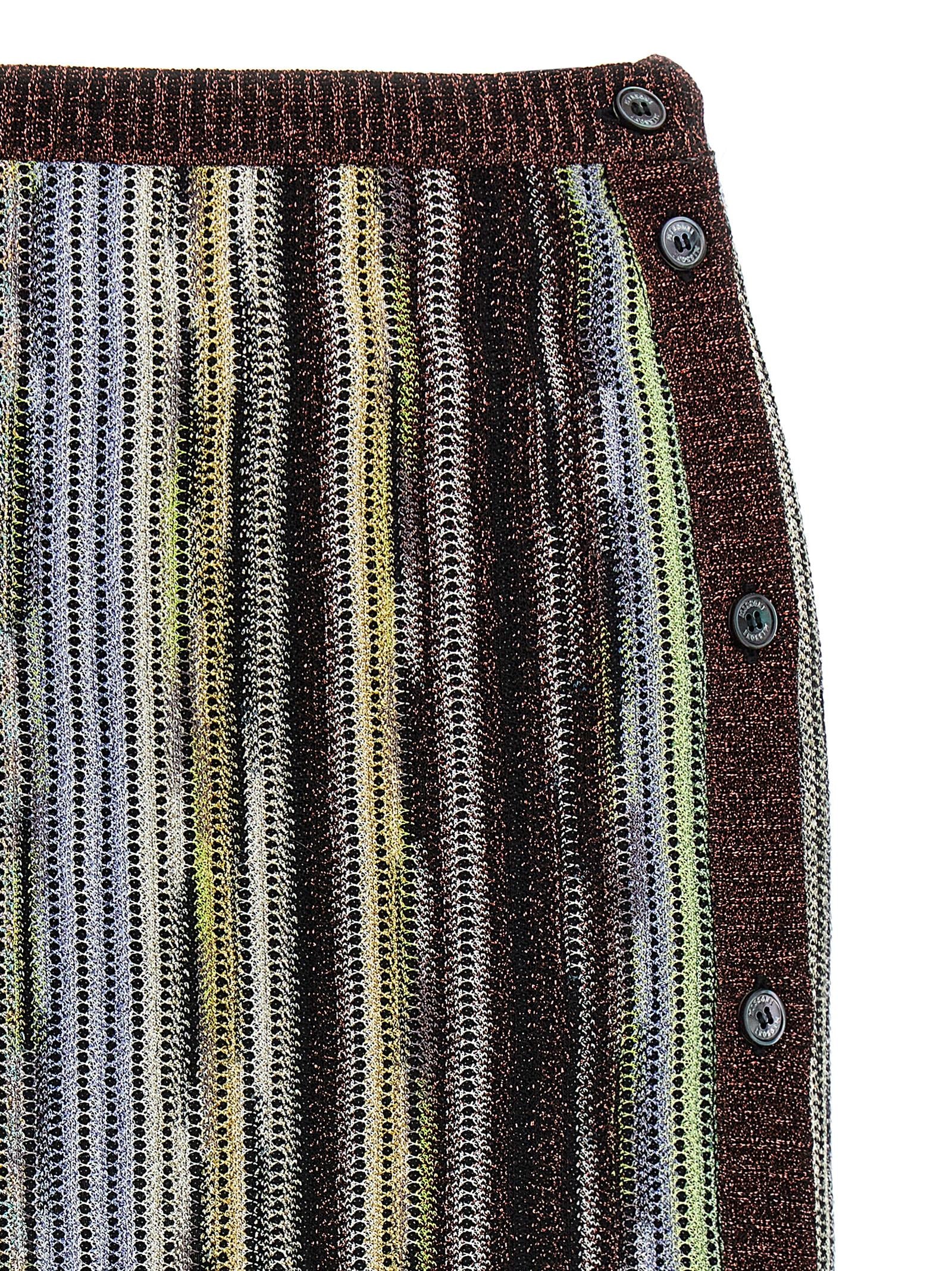 Missoni 83% viscose skirt in multicolor — view 3