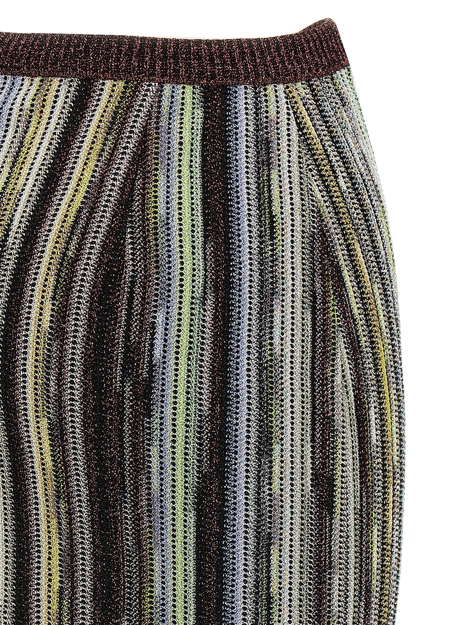 Missoni 83% viscose skirt in multicolor — view 4