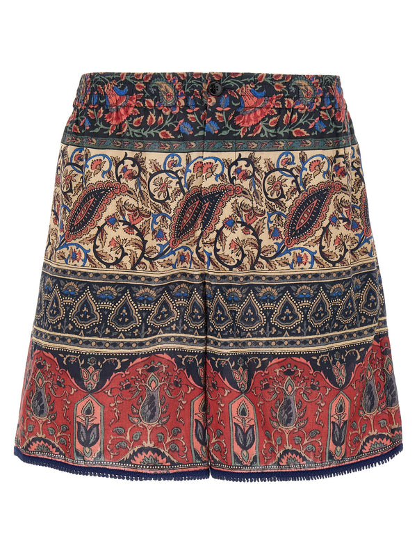 Valentino Garavani 100% cotton bermuda shorts in multicolor