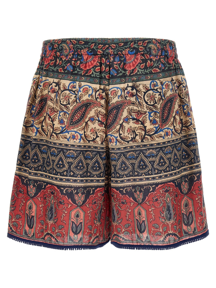 Valentino Garavani 100% cotton bermuda shorts in multicolor — view 2