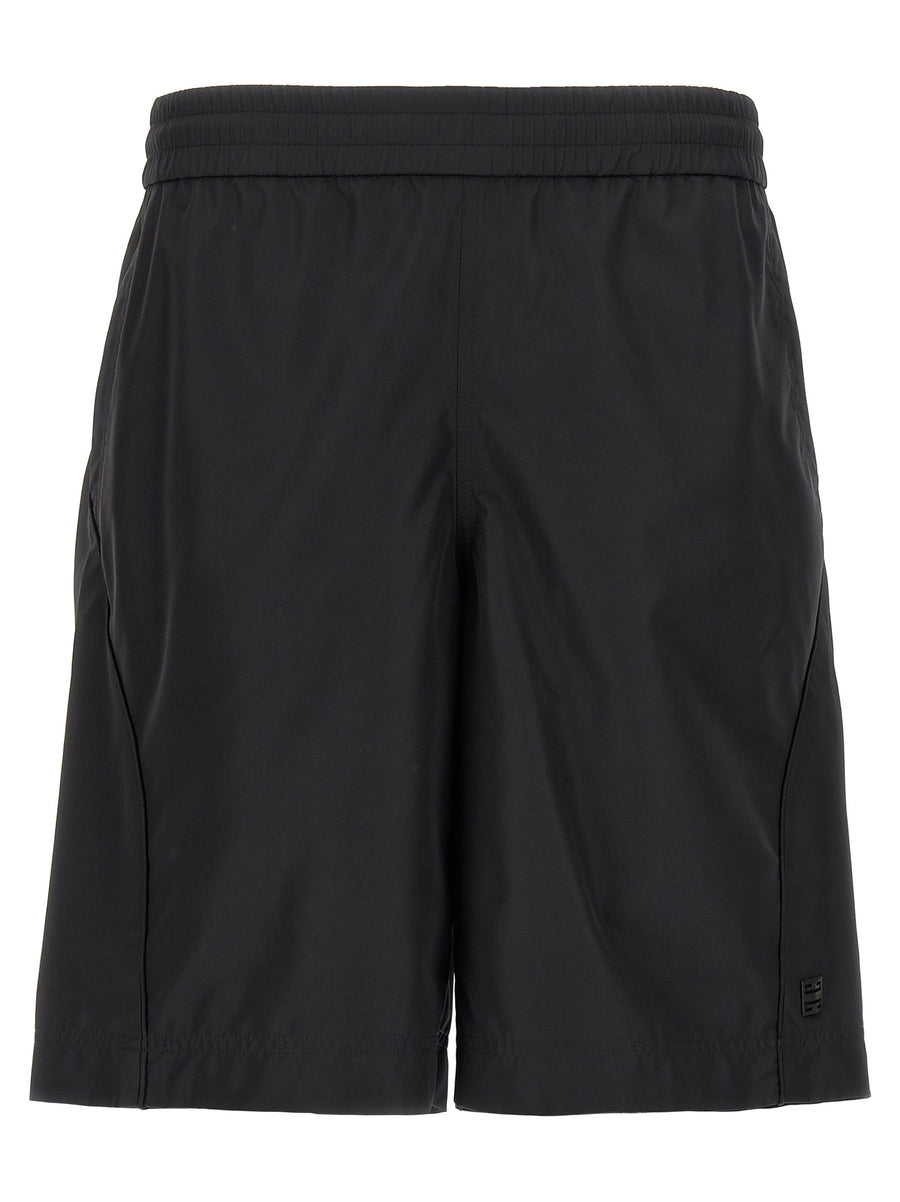 Givenchy 100% polyester bermuda shorts in black