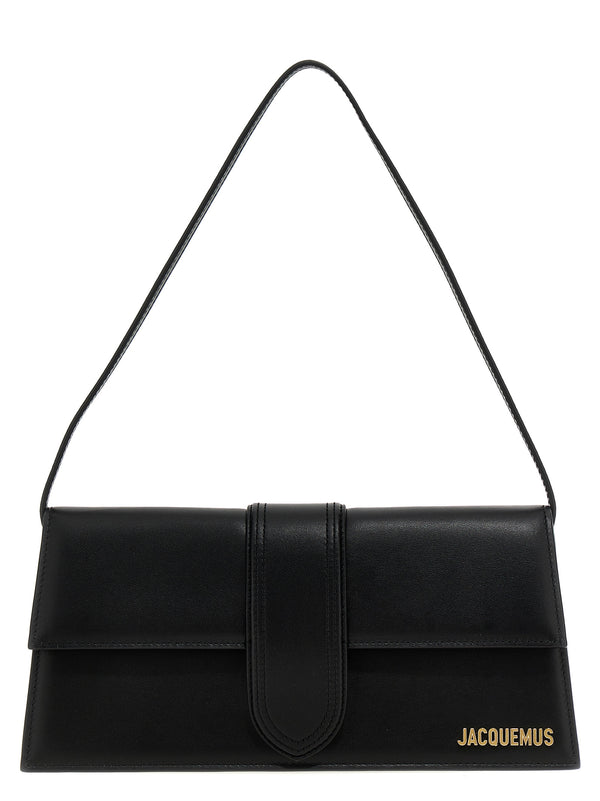Jacquemus 100% cow leather (Bos Taurus) shoulder bag in black