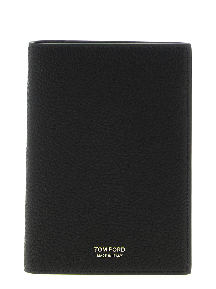 Tom Ford 100% calfskin leather wallet in black