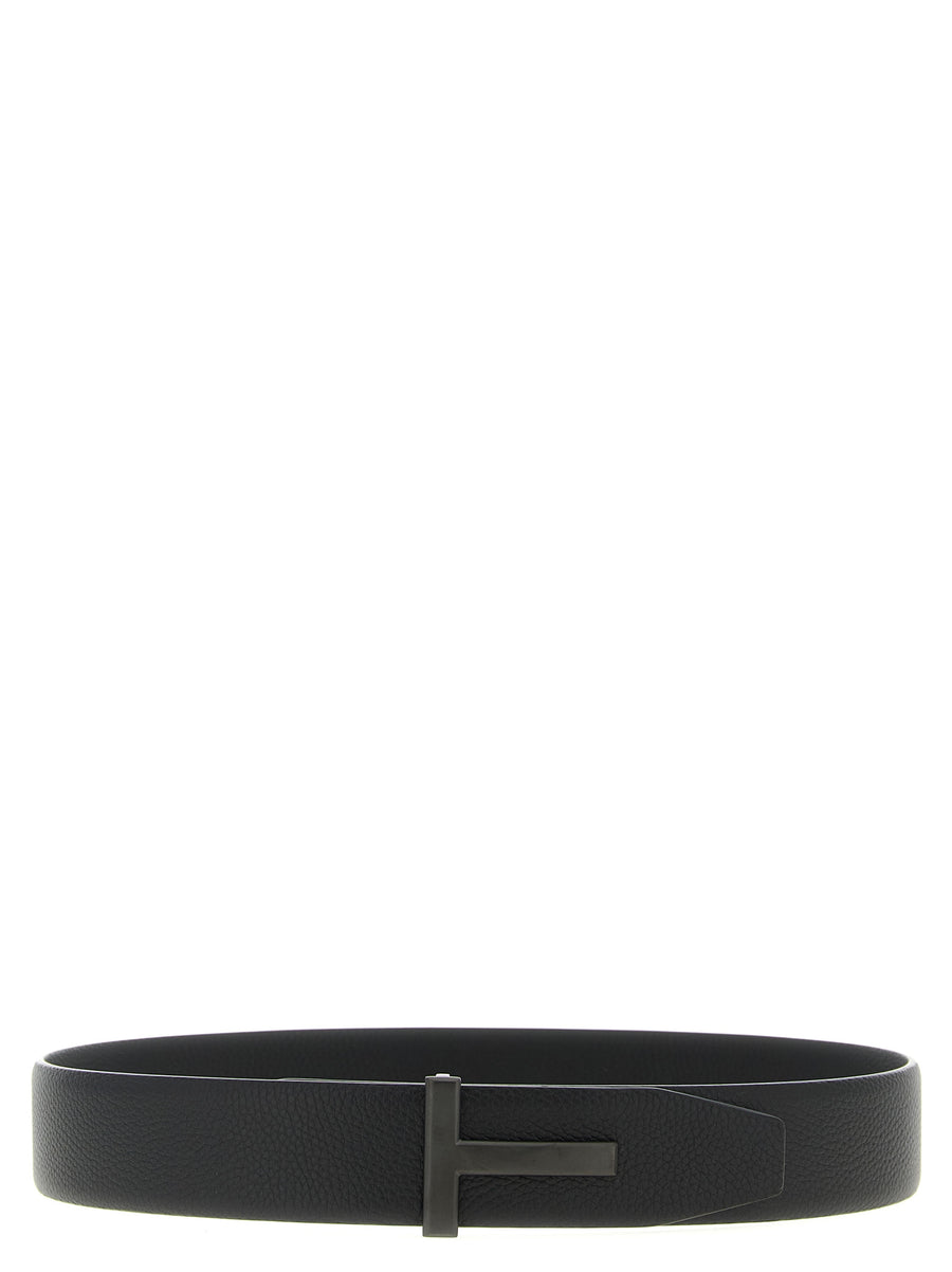 Tom Ford 100% calfskin leather belt in black