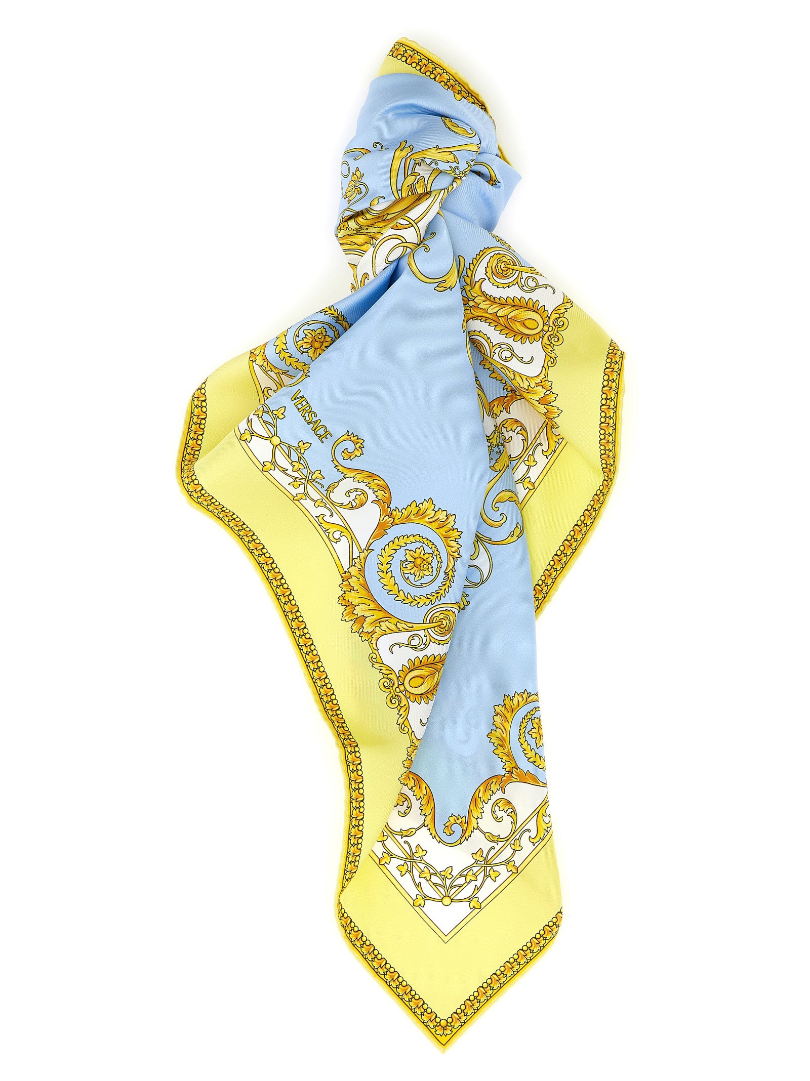 Versace 100% silk scarf in multicolor
