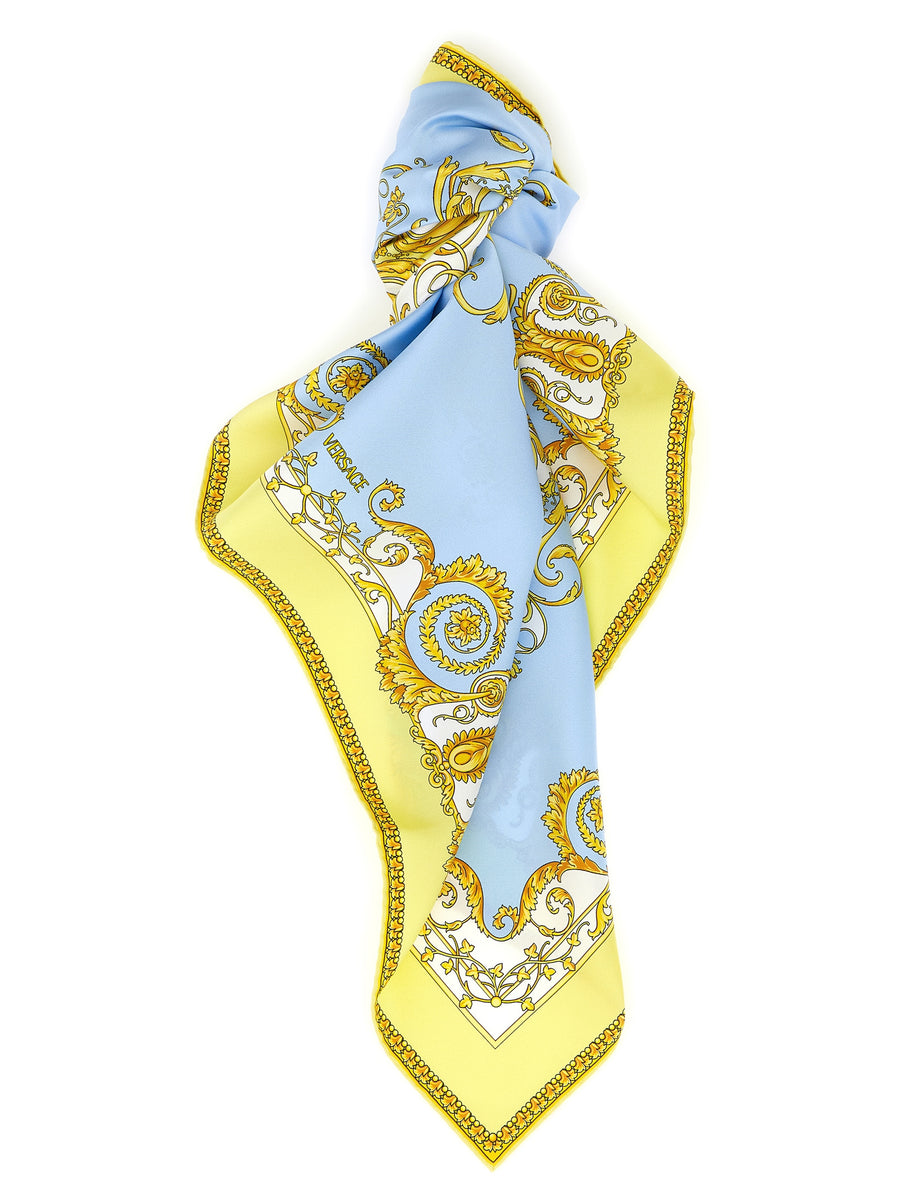 Versace 100% silk scarf in multicolor