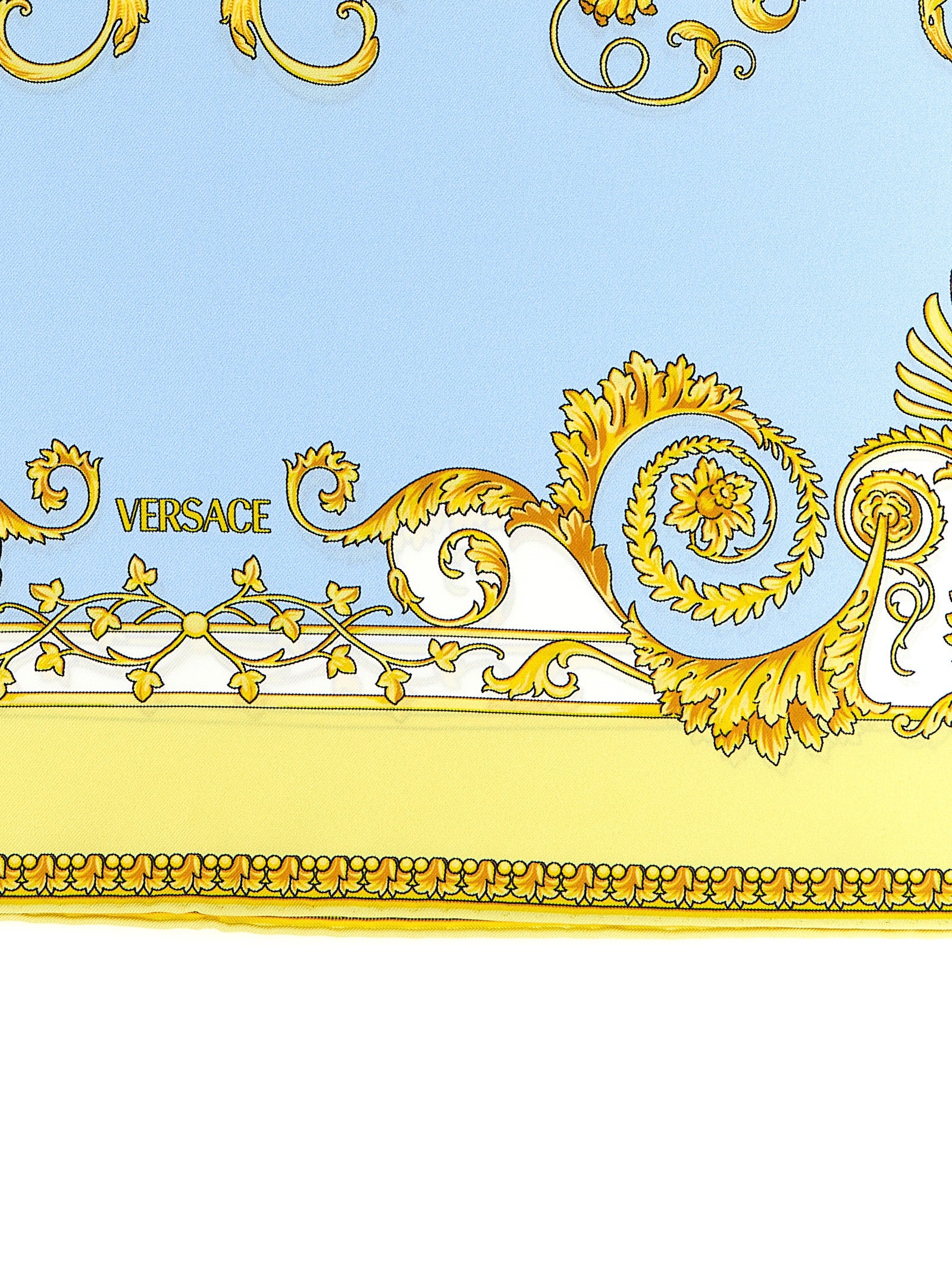 Versace 100% silk scarf in multicolor — view 3