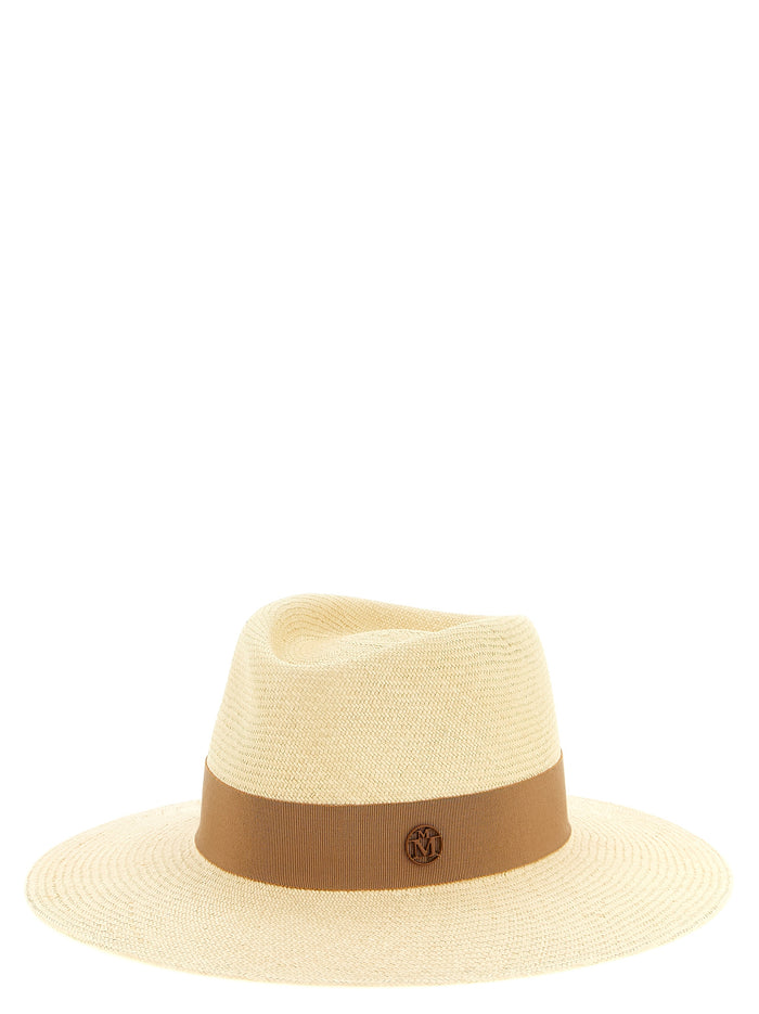 Maison Michel MA328255BM 100% Straw fedora in beige — view 2