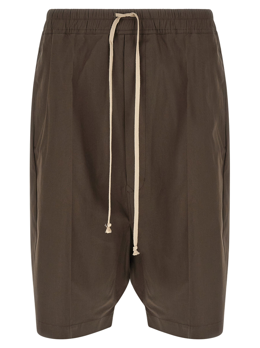 Rick Owens 97% cotton bermuda shorts in brown