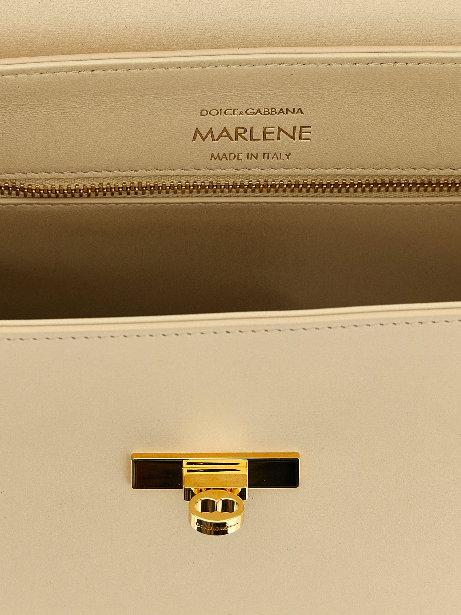 White Lamb Leather Handbag Bag