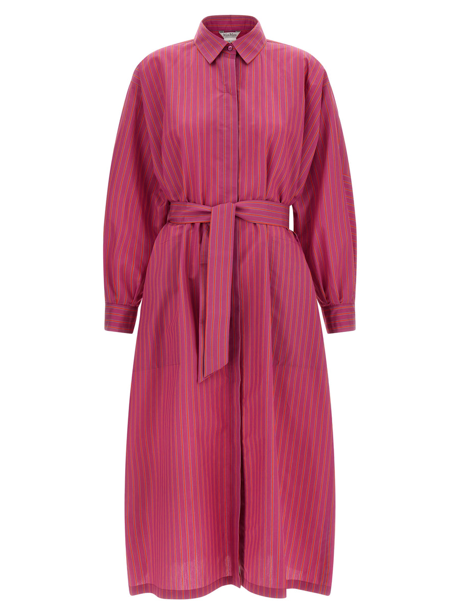 Max Mara 85% cotton dress in purple