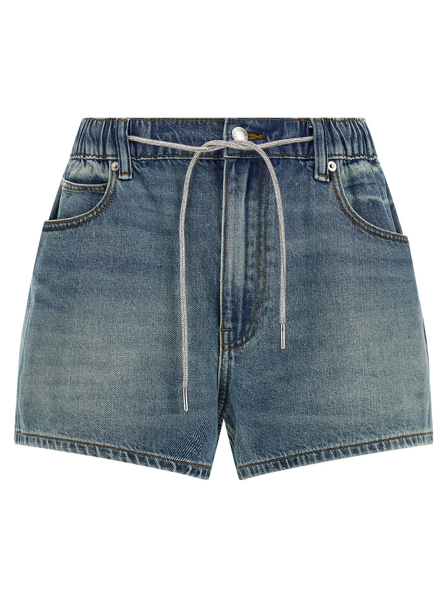 Alexander Wang 100% Cotton bermuda shorts in blue