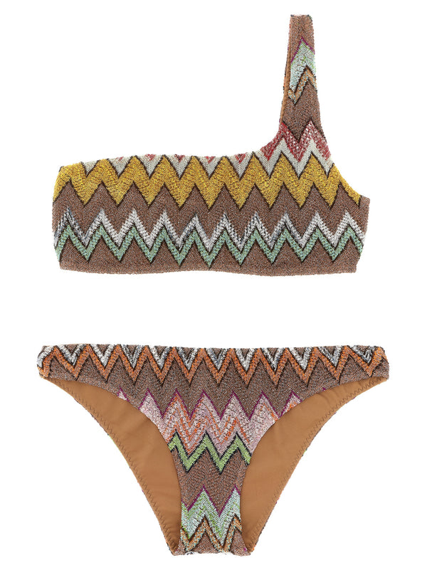 Missoni 86% viscose bikini in brown