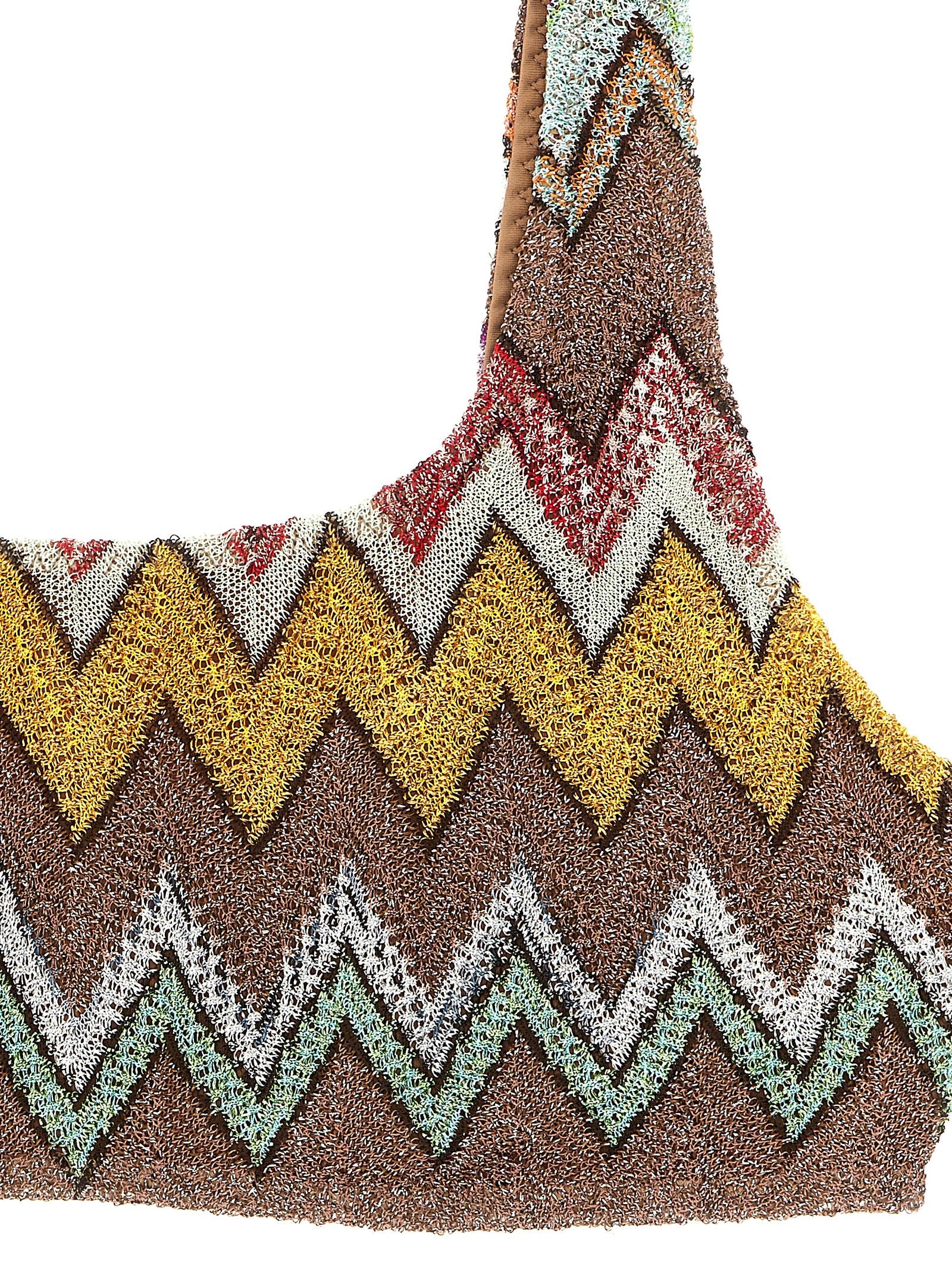 Missoni 86% viscose bikini in brown — view 3