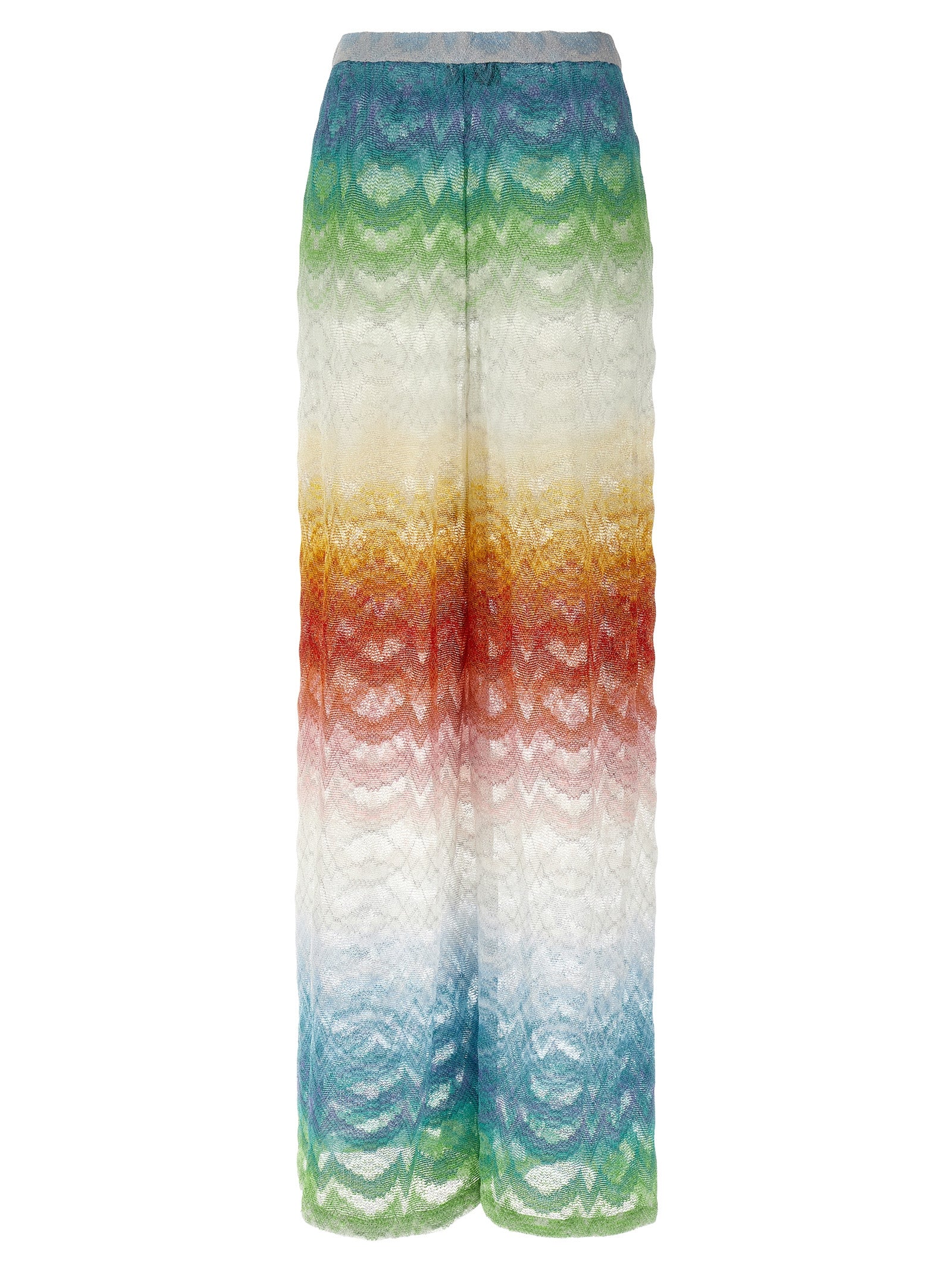 Missoni 88% viscose trousers in multicolor — view 2