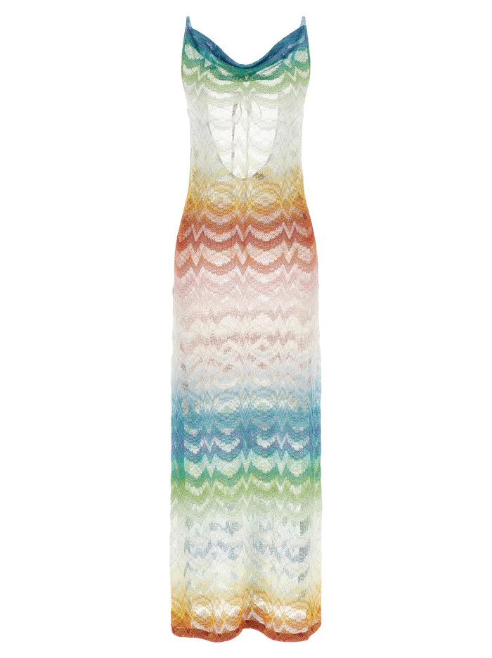 Missoni 88% viscose dress in multicolor