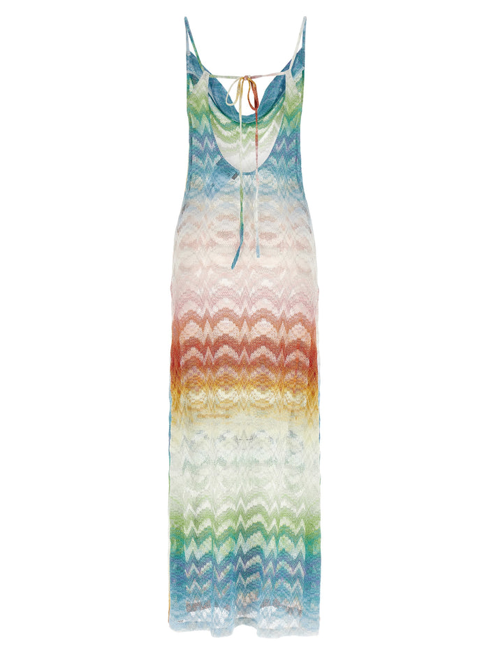 Missoni 88% viscose dress in multicolor — view 2