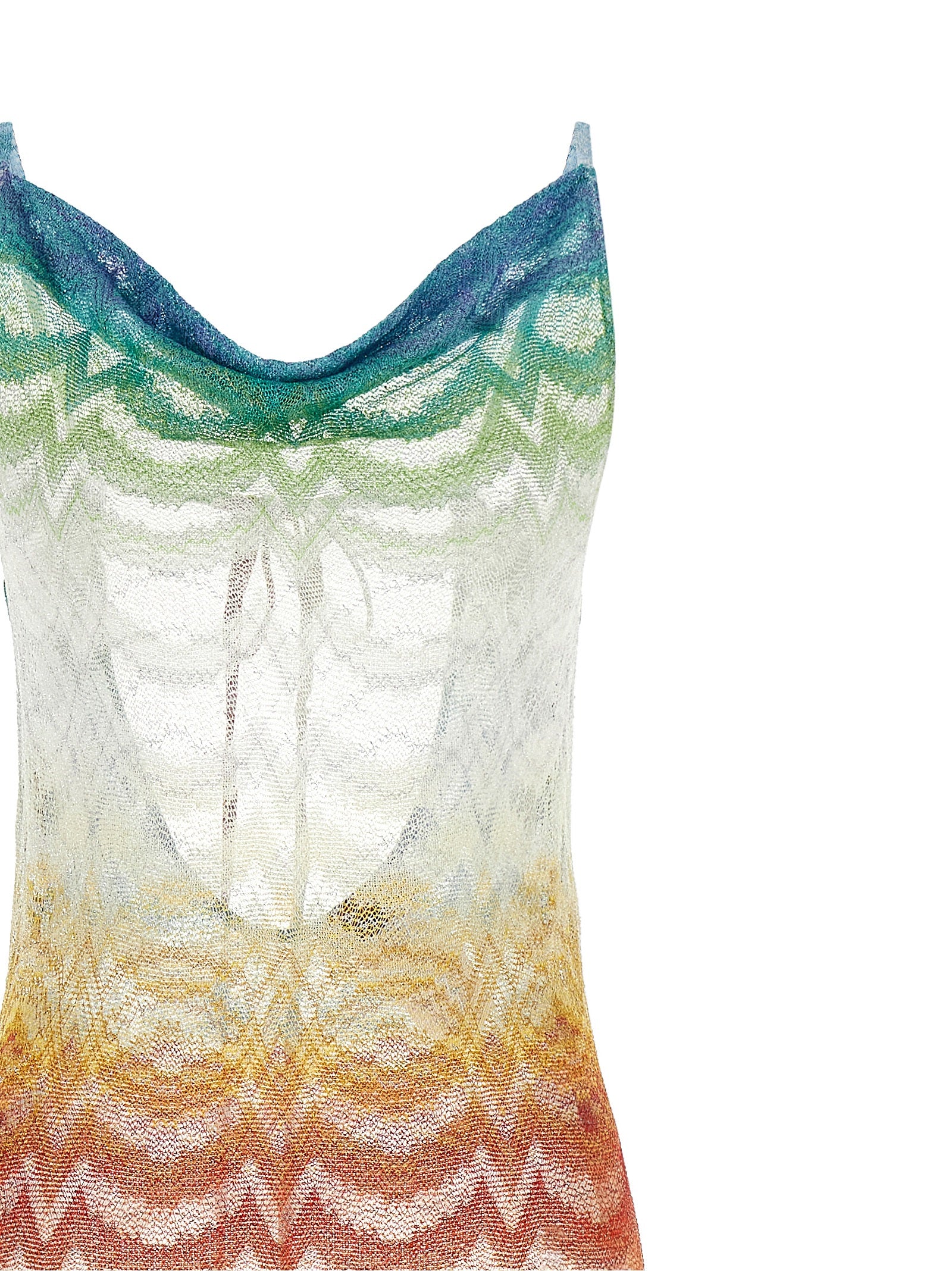 Missoni 88% viscose dress in multicolor — view 3