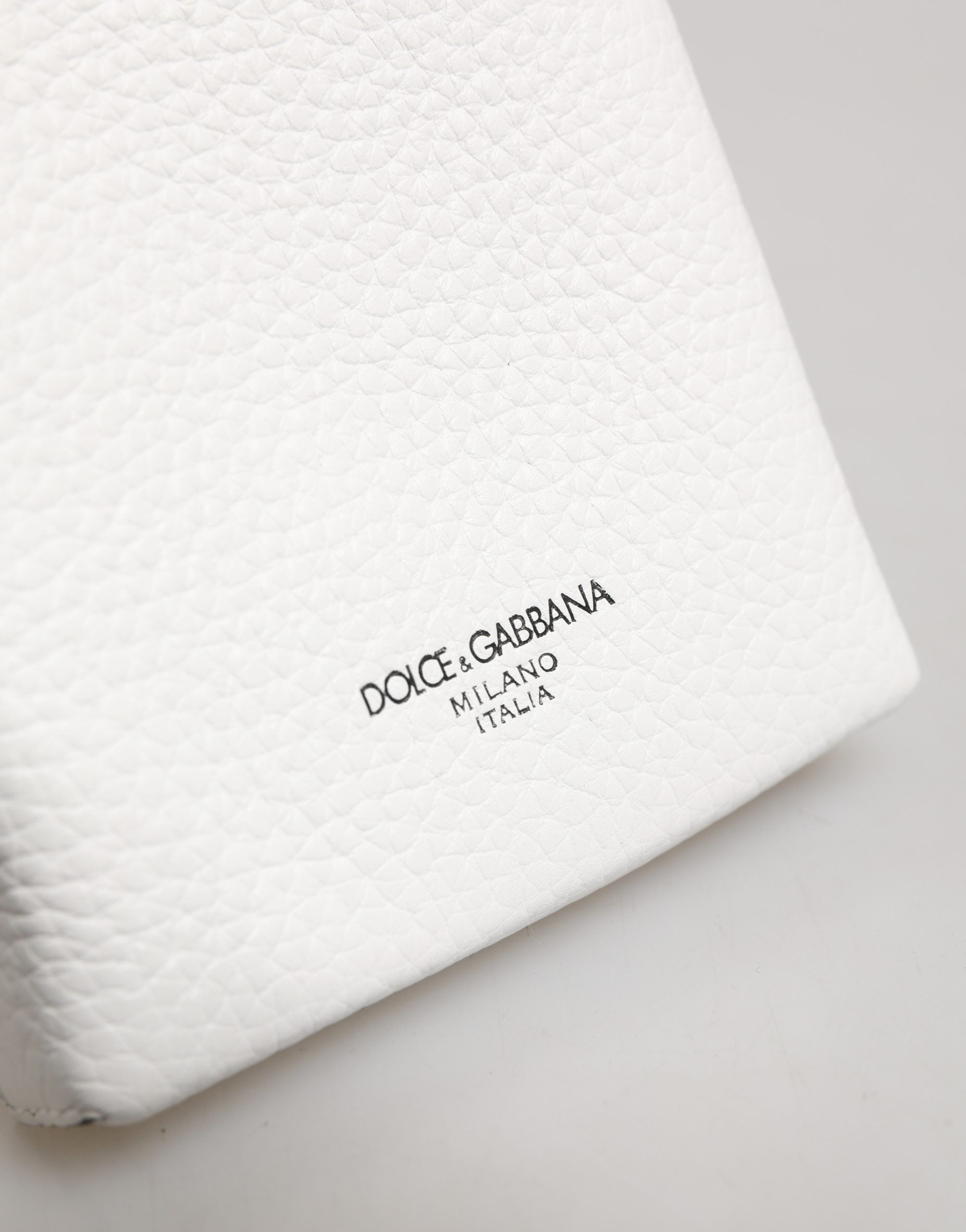 White Calf Leather Crossbody Sling Phone Borse Bag