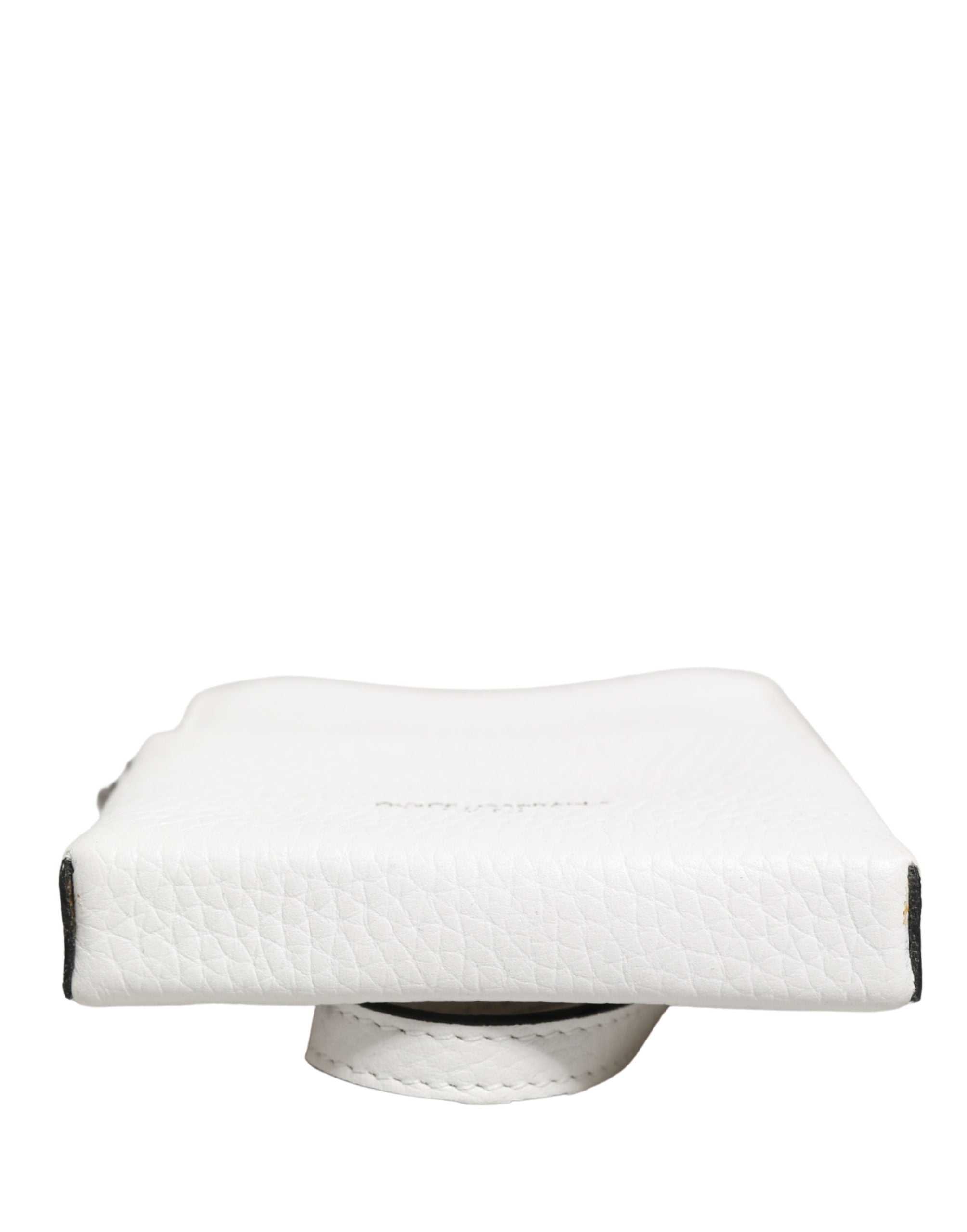 White Calf Leather Crossbody Sling Phone Borse Bag