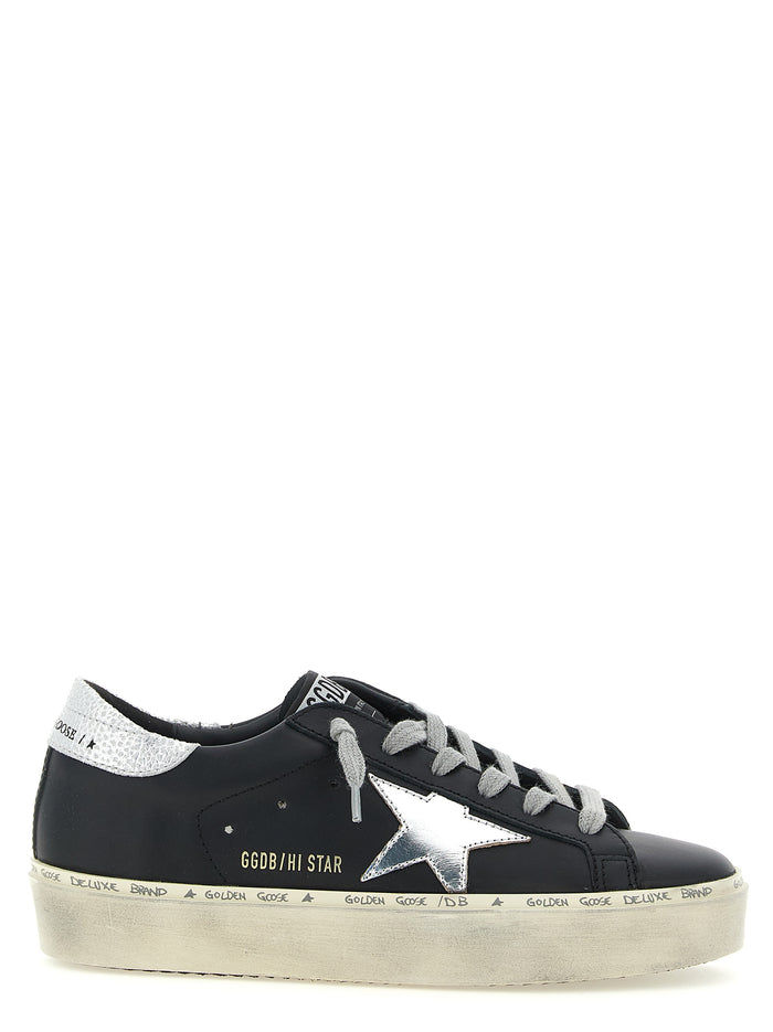 Golden Goose 95% cow leather sneaker in black