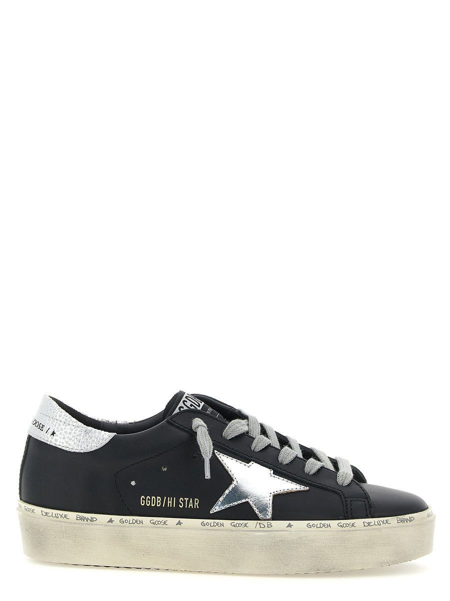 Golden Goose 95% cow leather sneaker in black
