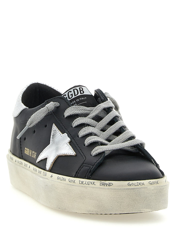 Golden Goose 95% cow leather sneaker in black — view 2