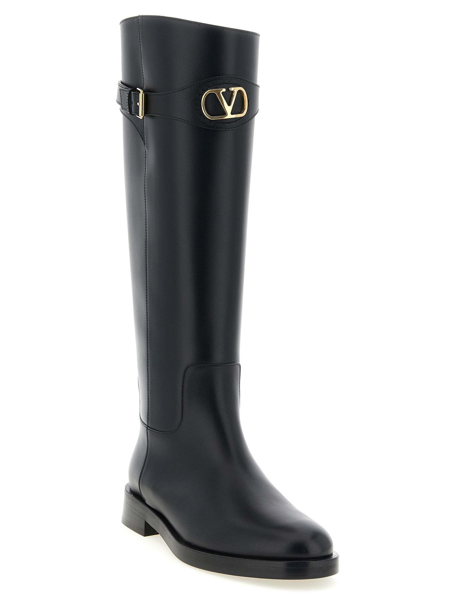 Valentino Garavani 100% Calfskin Leather boot in black — view 2