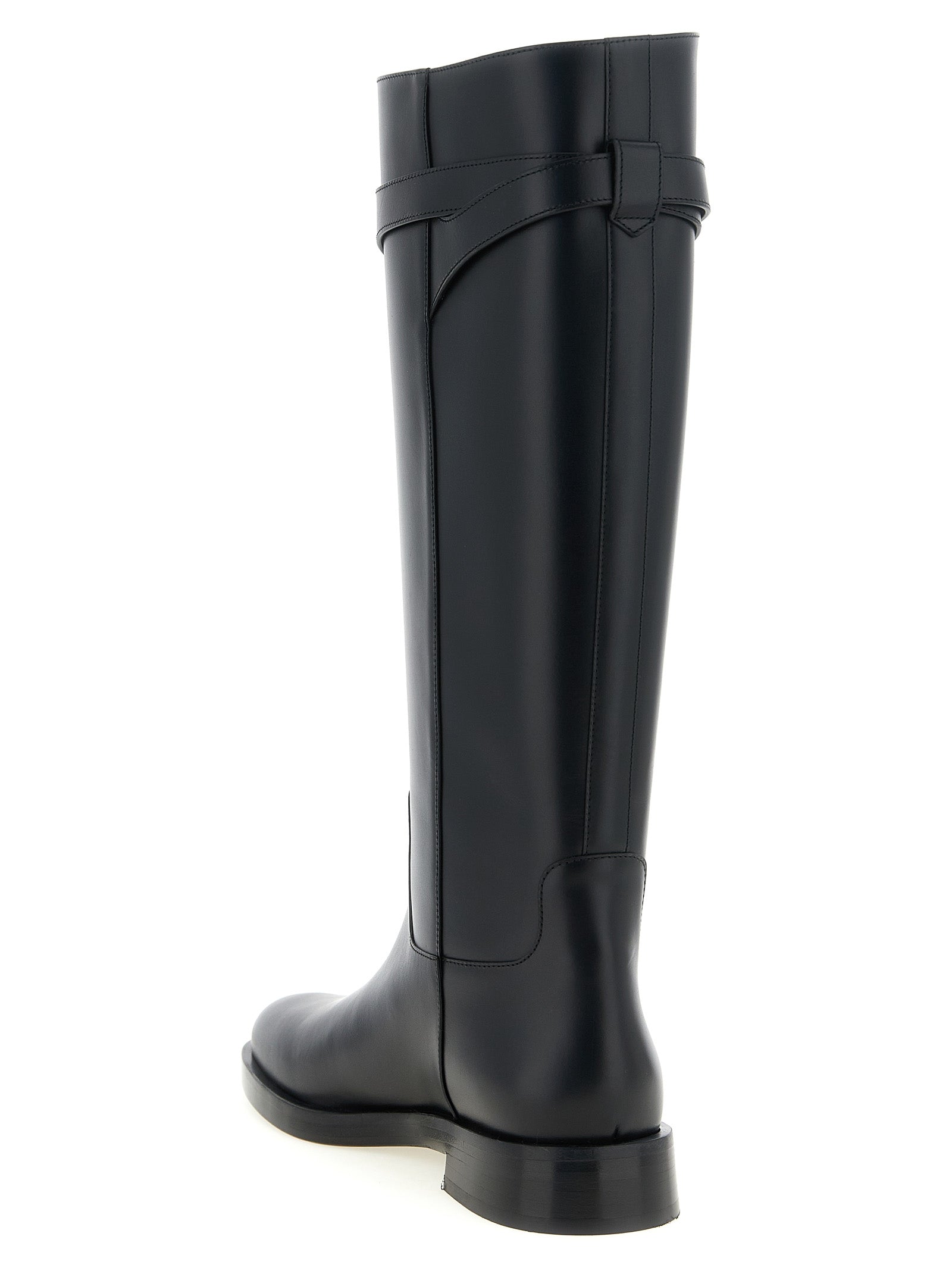 Valentino Garavani 100% Calfskin Leather boot in black — view 3