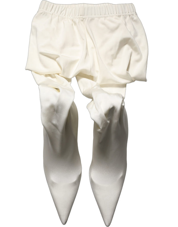 Dolce & Gabbana Jersey Fabric pump in white