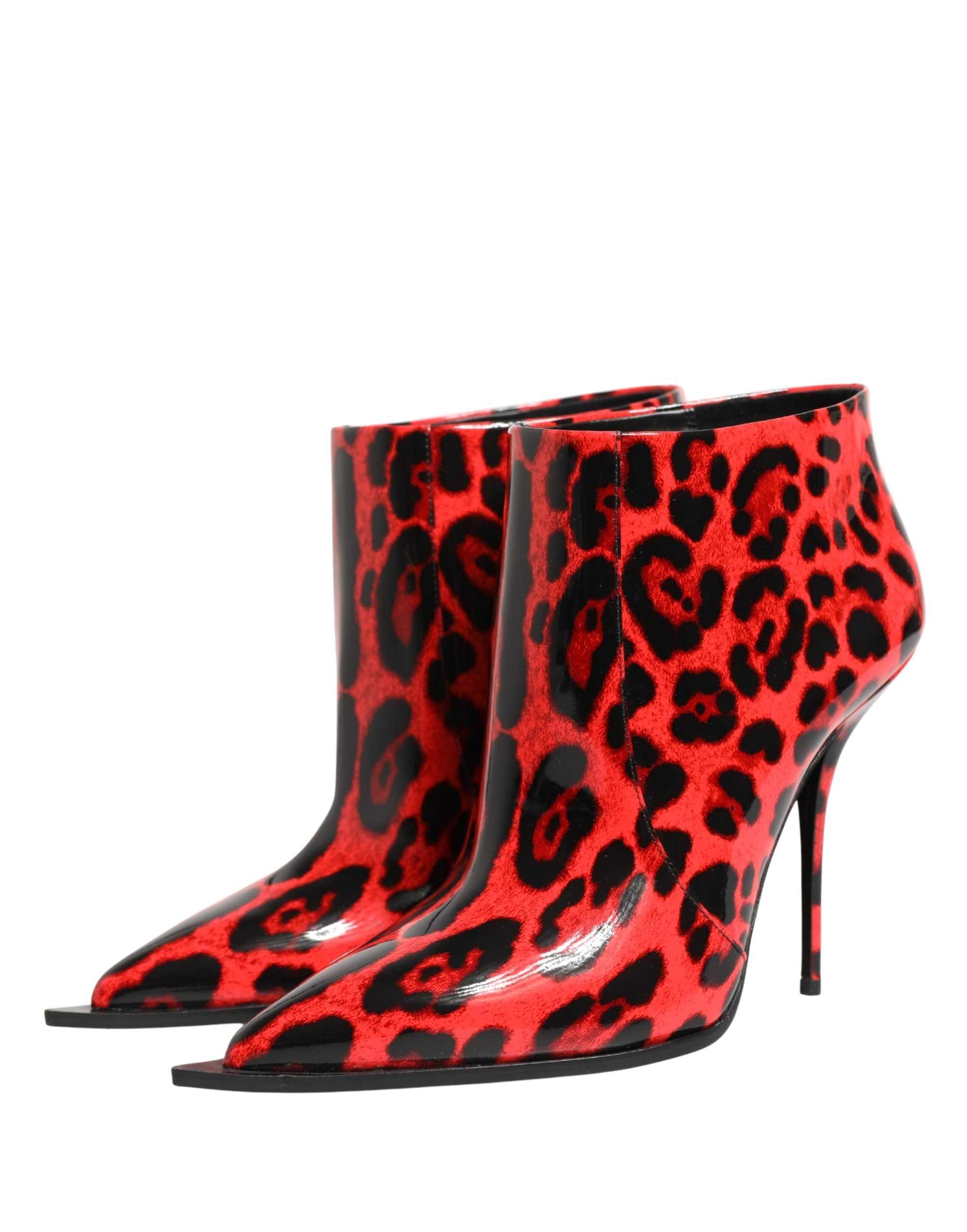 Dolce & Gabbana 100% Calf Leather (external); 58% Lamb ankle boot in red — view 4