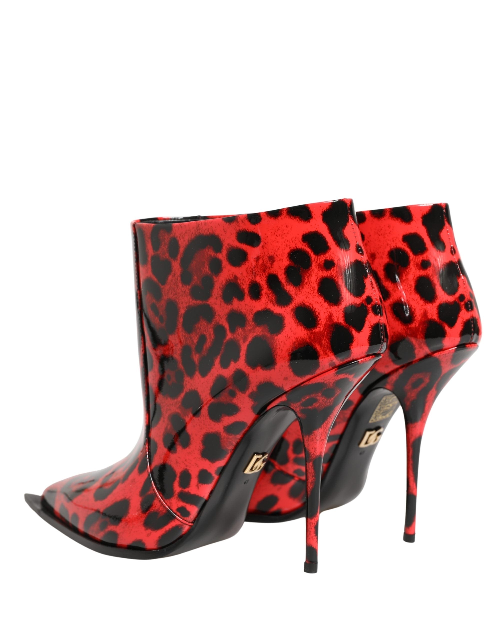 Dolce & Gabbana 100% Calf Leather (external); 58% Lamb ankle boot in red — view 5