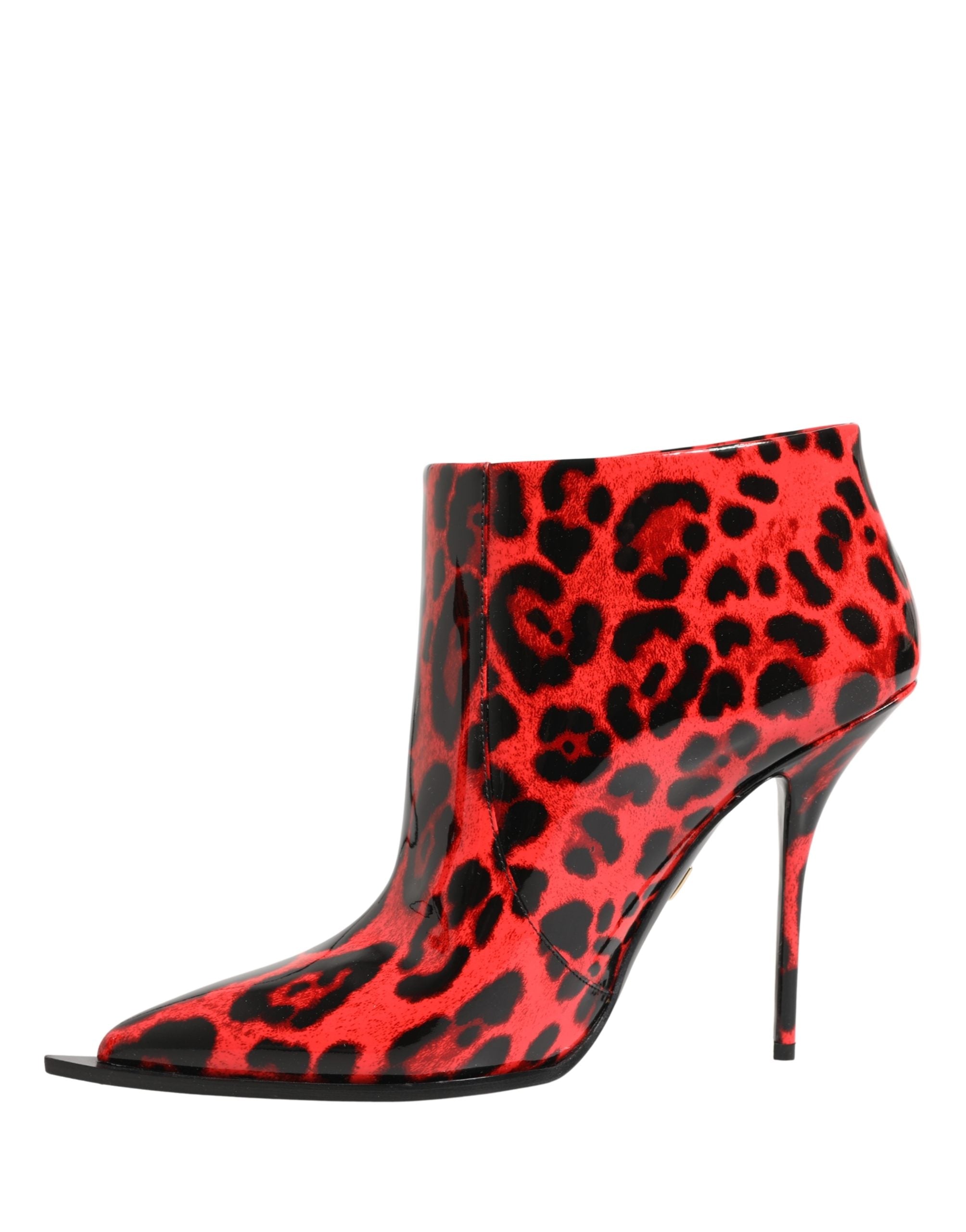 Dolce & Gabbana 100% Calf Leather (external); 58% Lamb ankle boot in red — view 6